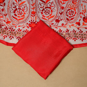 Hand embroidered georgette 3pc unstitched dress material 54