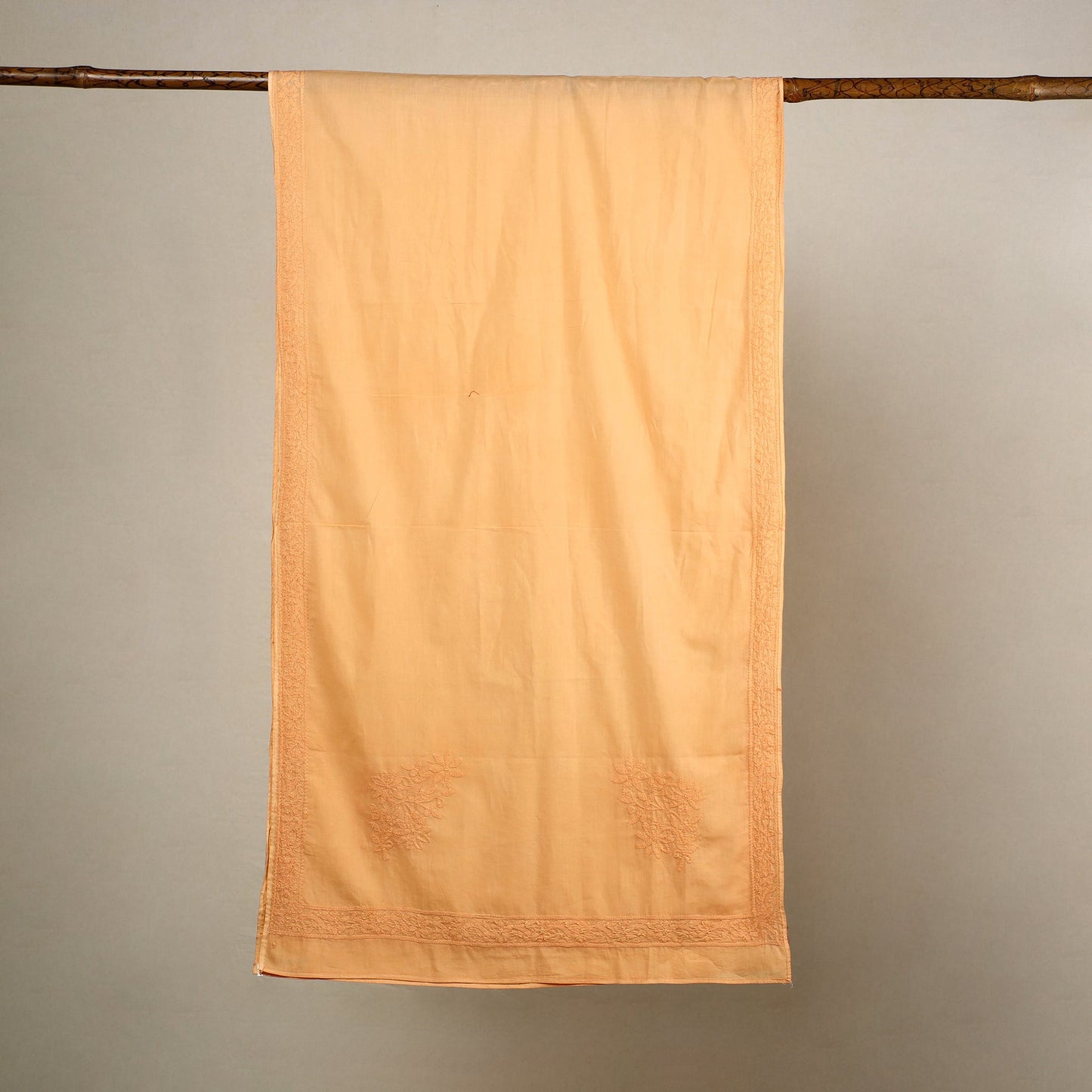 Hand embroidered lucknow chikankari cotton stole 17