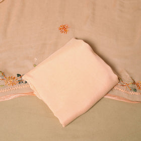 Hand embroidered muslin 3pc unstitched dress material 24