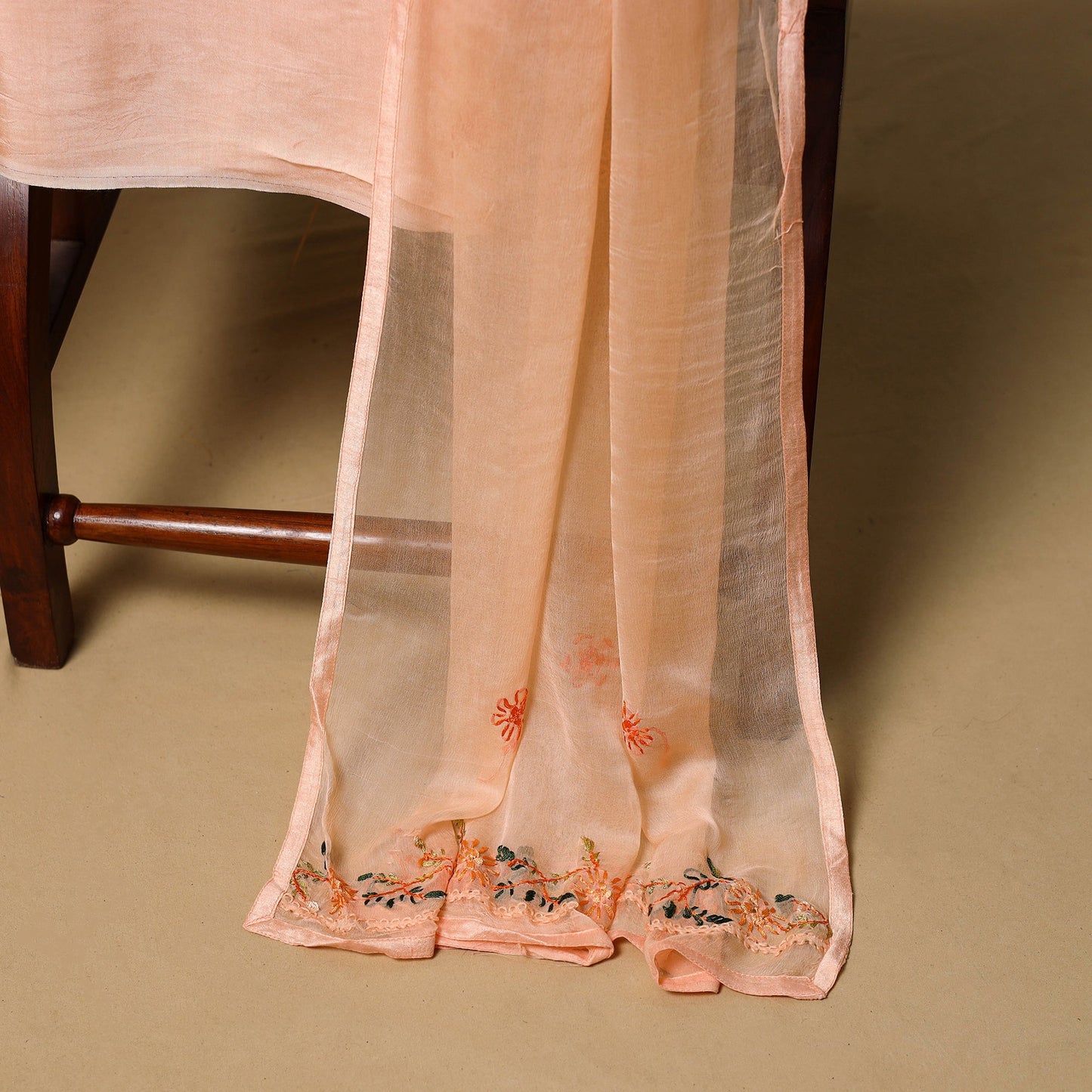 Hand embroidered muslin 3pc unstitched dress material 24