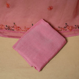Hand embroidered muslin 3pc unstitched dress material 27