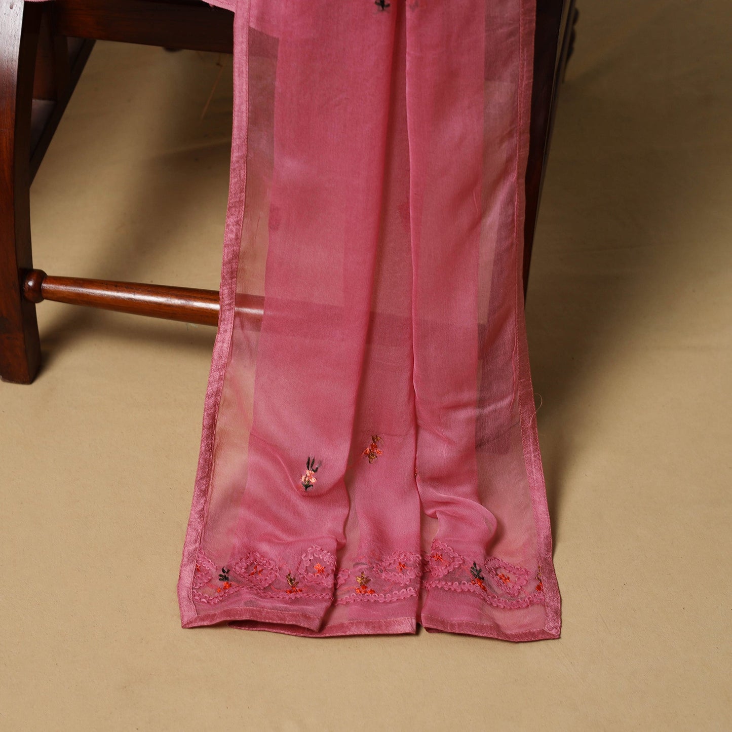 Hand embroidered muslin 3pc unstitched dress material 30