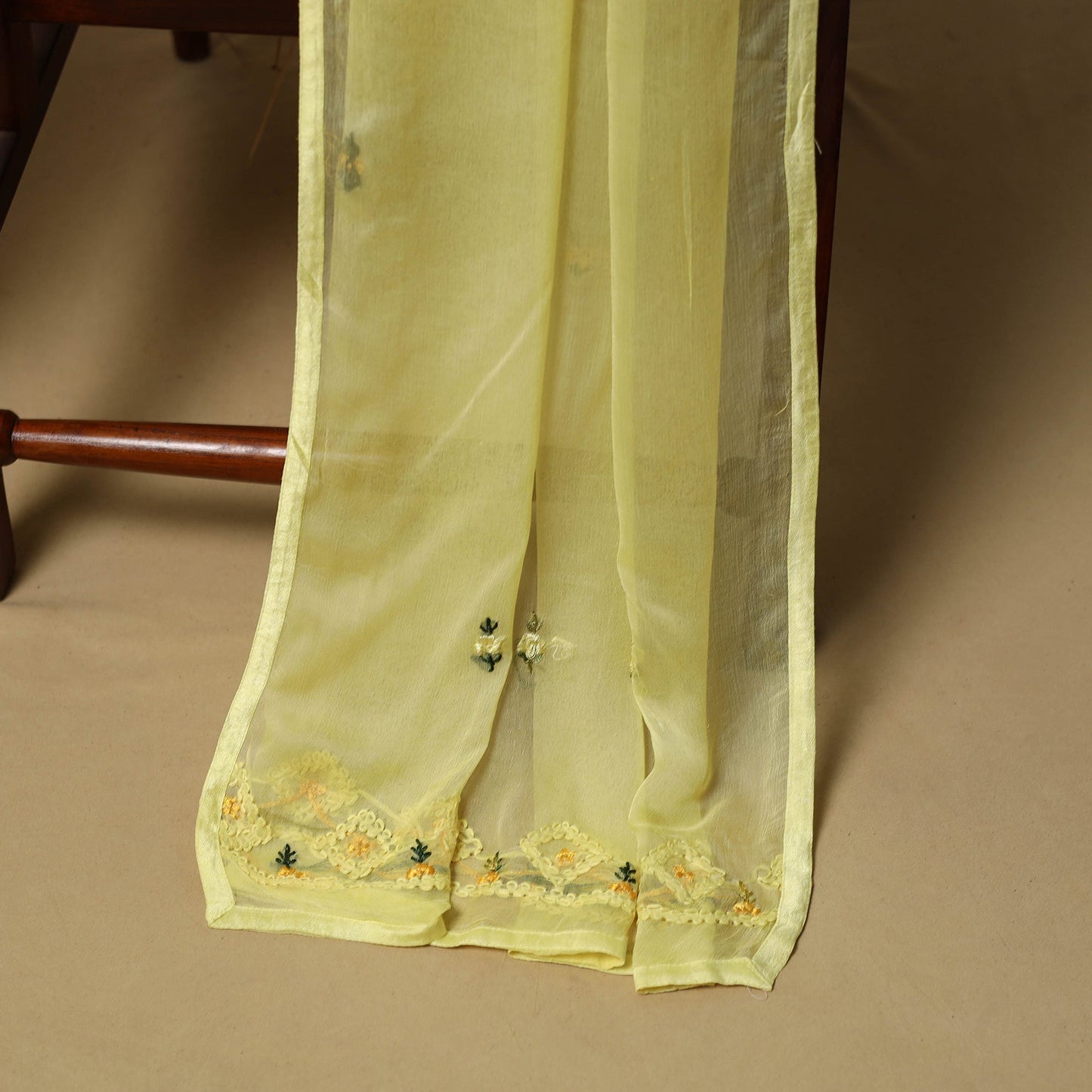 Hand embroidered muslin 3pc unstitched dress material 31