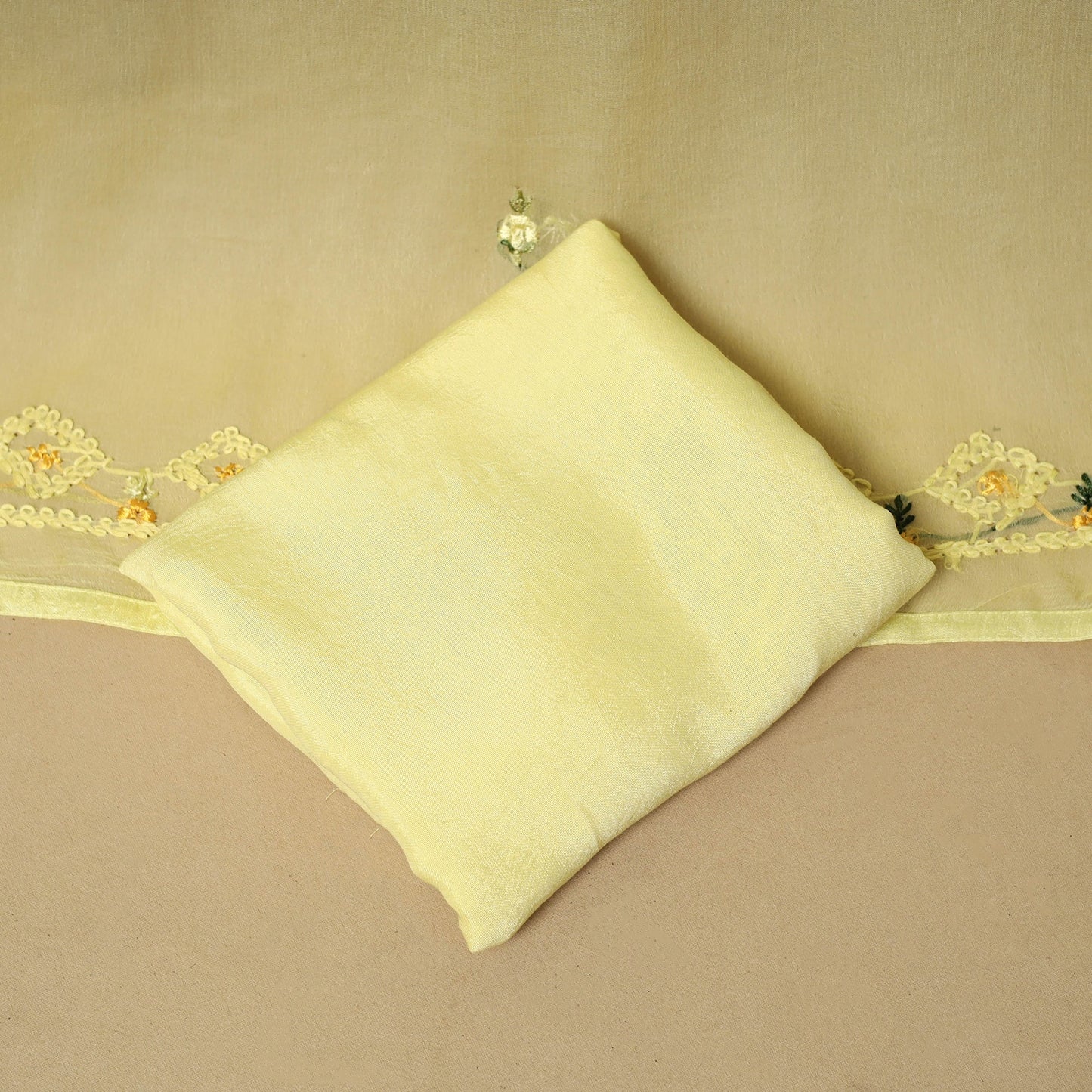 Hand embroidered muslin 3pc unstitched dress material 31