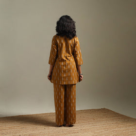 Hand embroidered pochampally ikat cotton night suit set 05