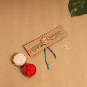 Hand Embroidered Thread Work Rakhi