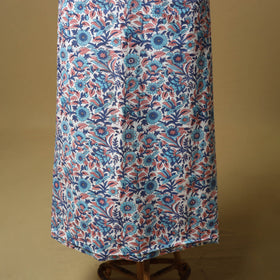 Hand embroidery sanganeri cotton unstitched kurta material