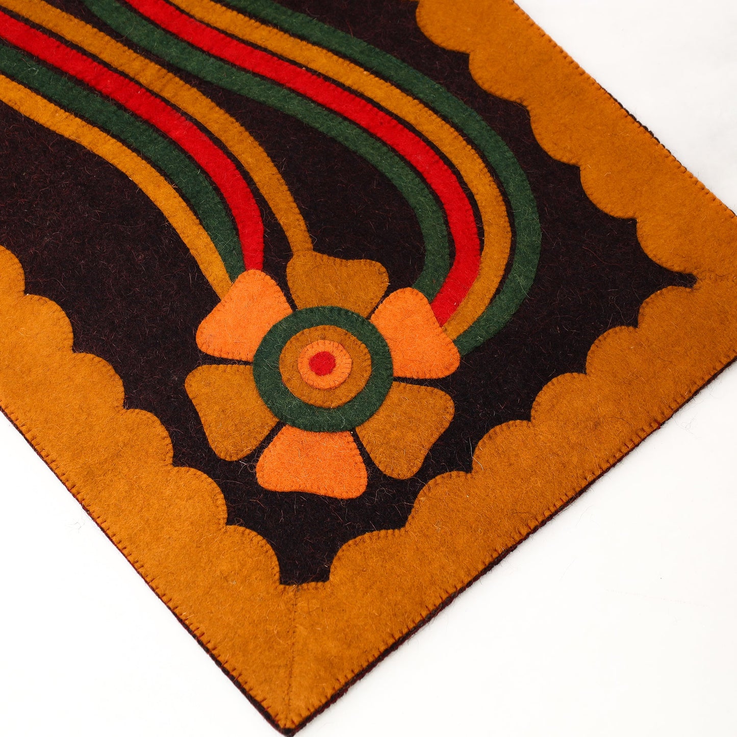  Hand Felted Pure Wool Namda Door Mat 