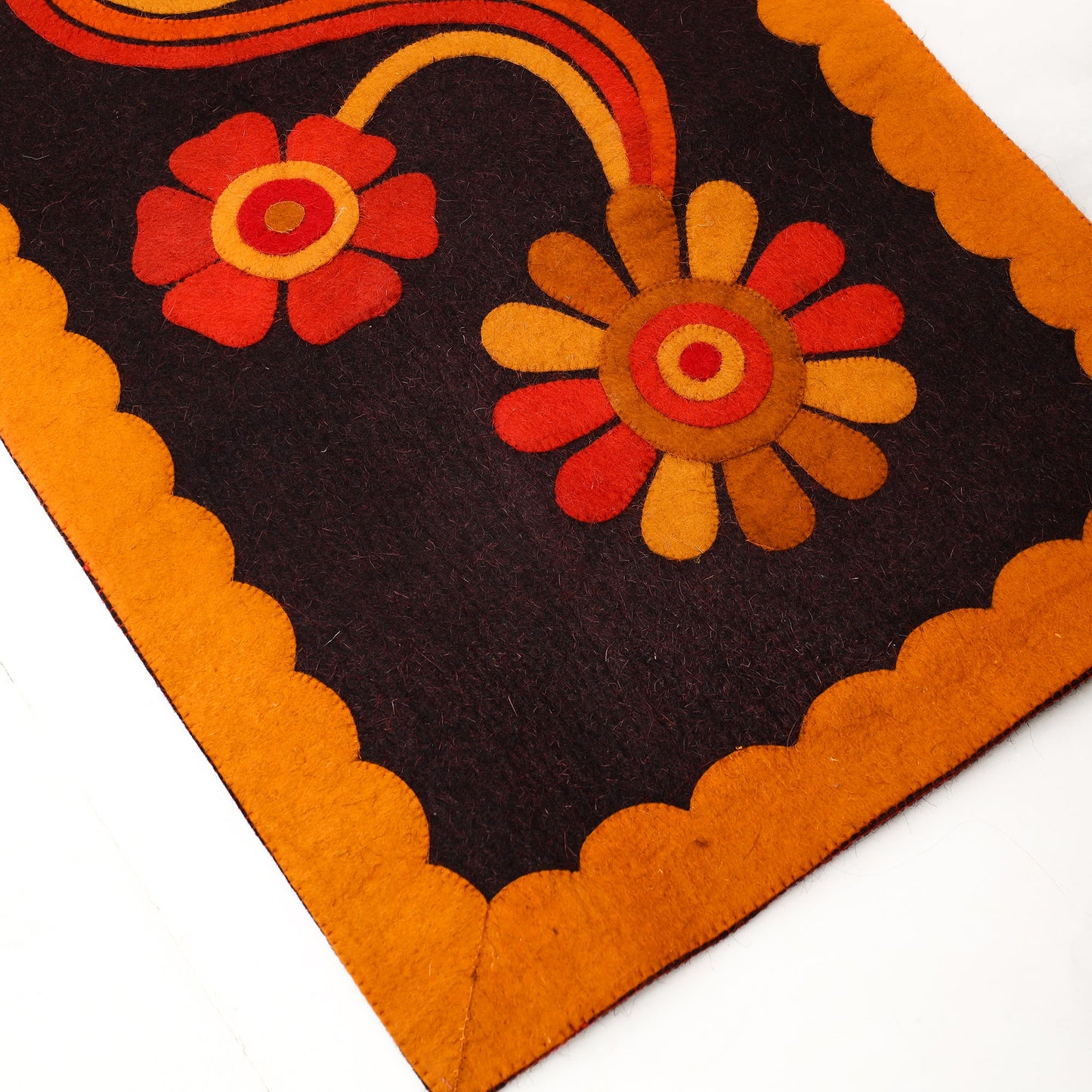  Hand Felted Pure Wool Namda Floor Mat 