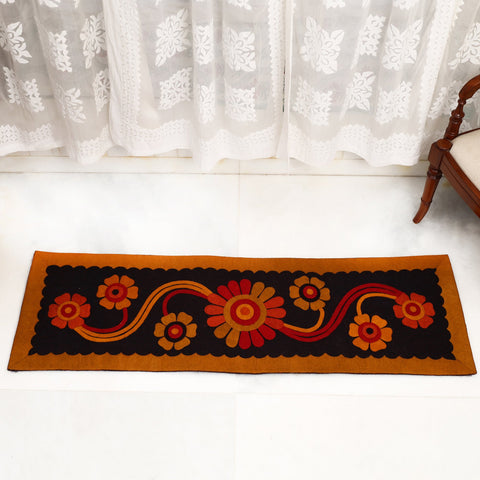  Hand Felted Pure Wool Namda Floor Mat 