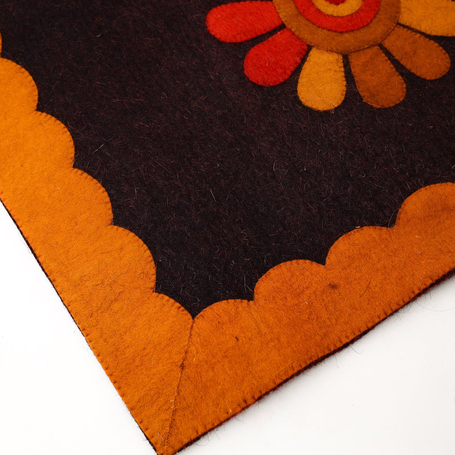  Hand Felted Pure Wool Namda Floor Mat 