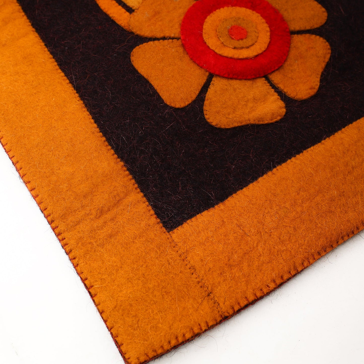  Hand Felted Pure Wool Namda Floor Mat 