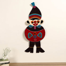  Hand Felted Pure Wool Namda Joker Wall Hanging 