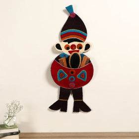 Hand Felted Pure Wool Namda Joker Wall Hanging 