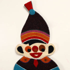  Hand Felted Pure Wool Namda Joker Wall Hanging 