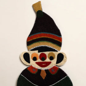  Hand Felted Pure Wool Namda Joker Wall Hanging 
