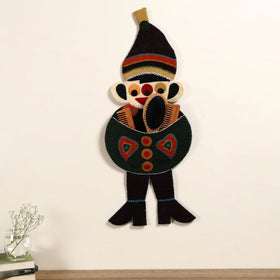  Hand Felted Pure Wool Namda Joker Wall Hanging 