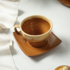  Hand Glazed Ceramic 7 Piece Tea Set 