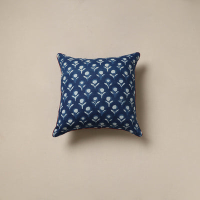 Hand indigo bagru cushion cover 49 - handcrafted