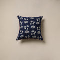 Hand indigo bagru cushion cover 51 - handcrafted