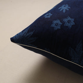 Hand indigo bagru cushion cover 52 - handcrafted
