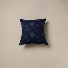 Hand indigo bagru cushion cover 52 - handcrafted