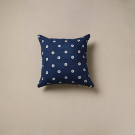 Hand indigo bagru cushion cover 53 - handcrafted