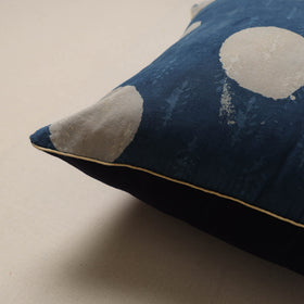 Hand indigo bagru cushion cover 55 - handcrafted