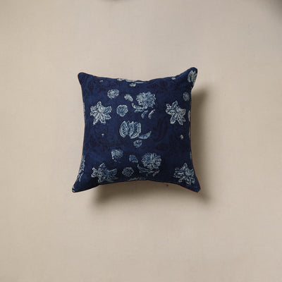 Hand indigo bagru cushion cover 57 - handcrafted
