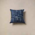 Hand indigo bagru cushion cover 58 - handcrafted