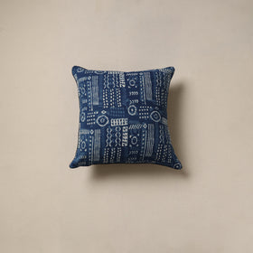 Hand indigo bagru cushion cover 58 - handcrafted