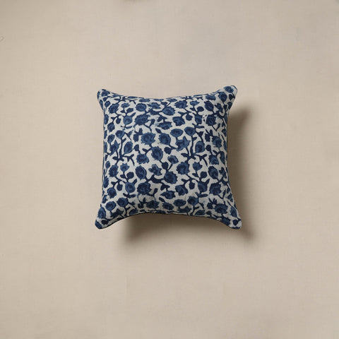 Hand indigo bagru cushion cover 61 - handcrafted