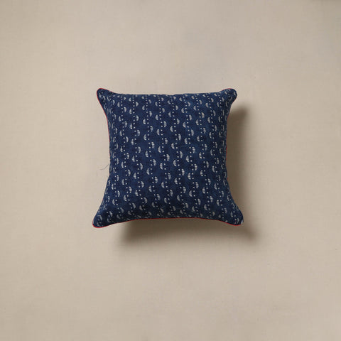 Hand indigo bagru cushion cover 62 - handcrafted