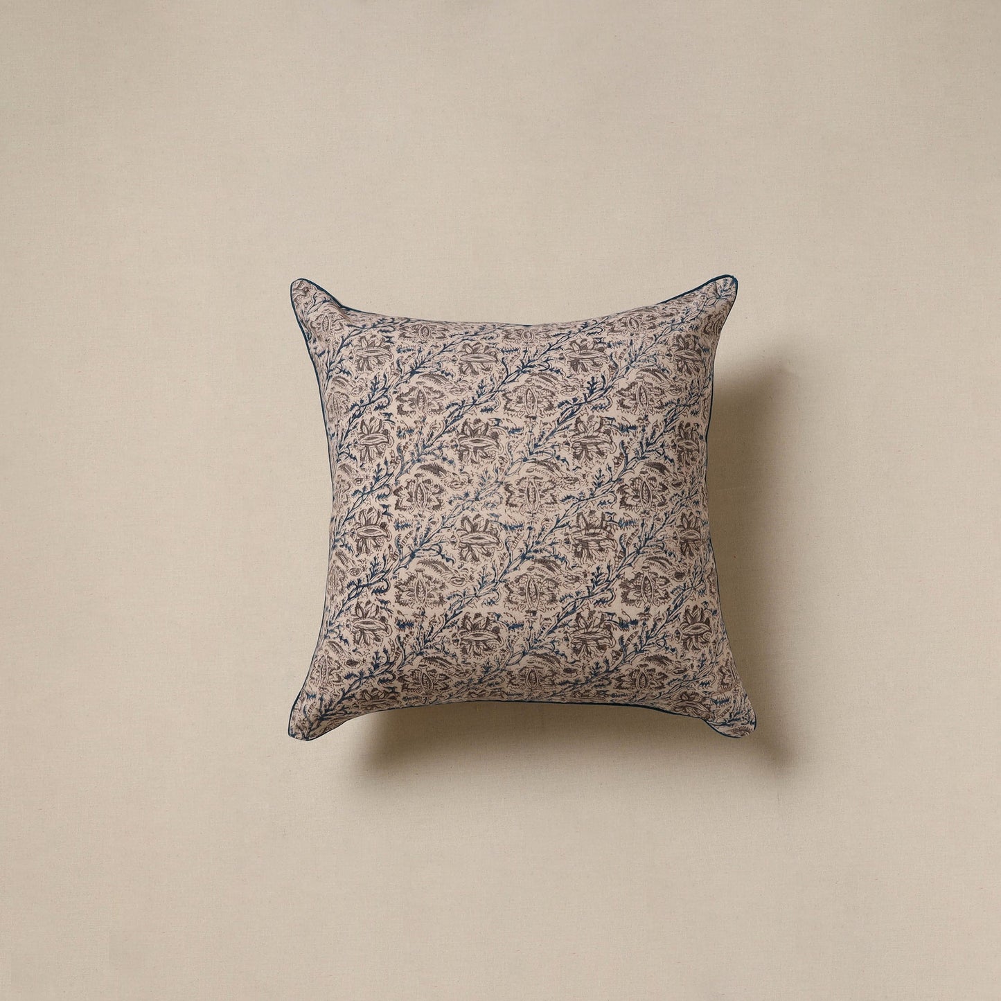 Hand kalamkari cushion cover 35 - handcrafted