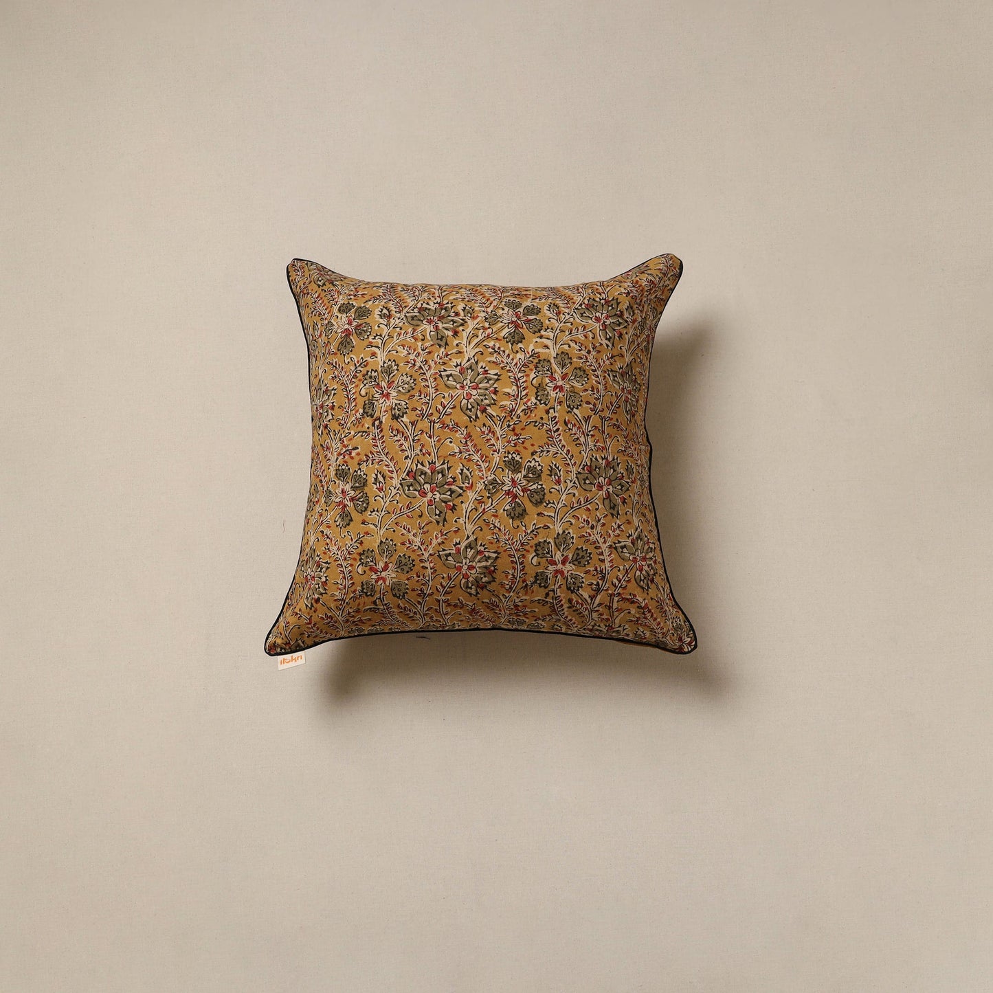 Hand kalamkari cushion cover 41 - handcrafted