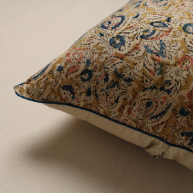 Hand kalamkari cushion cover 44 - handcrafted