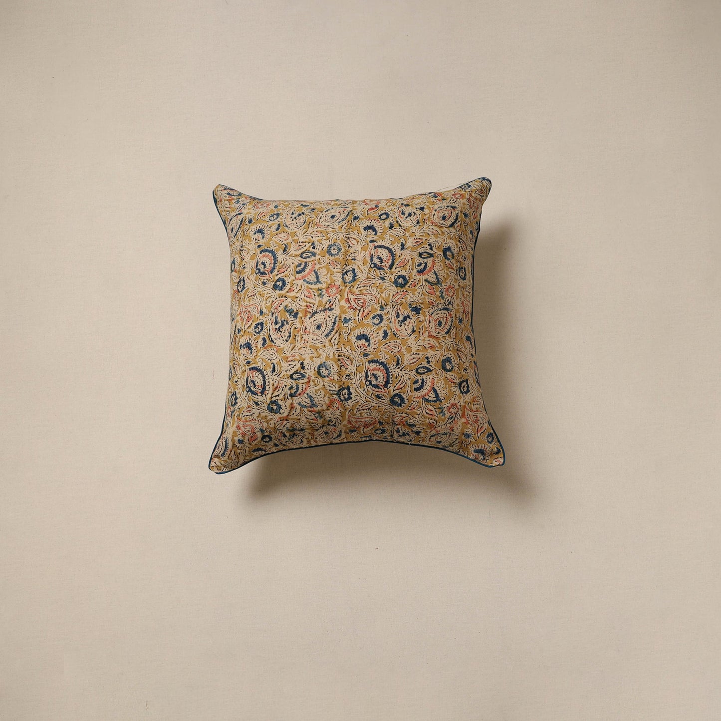Hand kalamkari cushion cover 44 - handcrafted