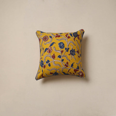 Hand kalamkari cushion cover 49 - handcrafted