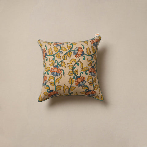 Hand kalamkari cushion cover 52 - handcrafted