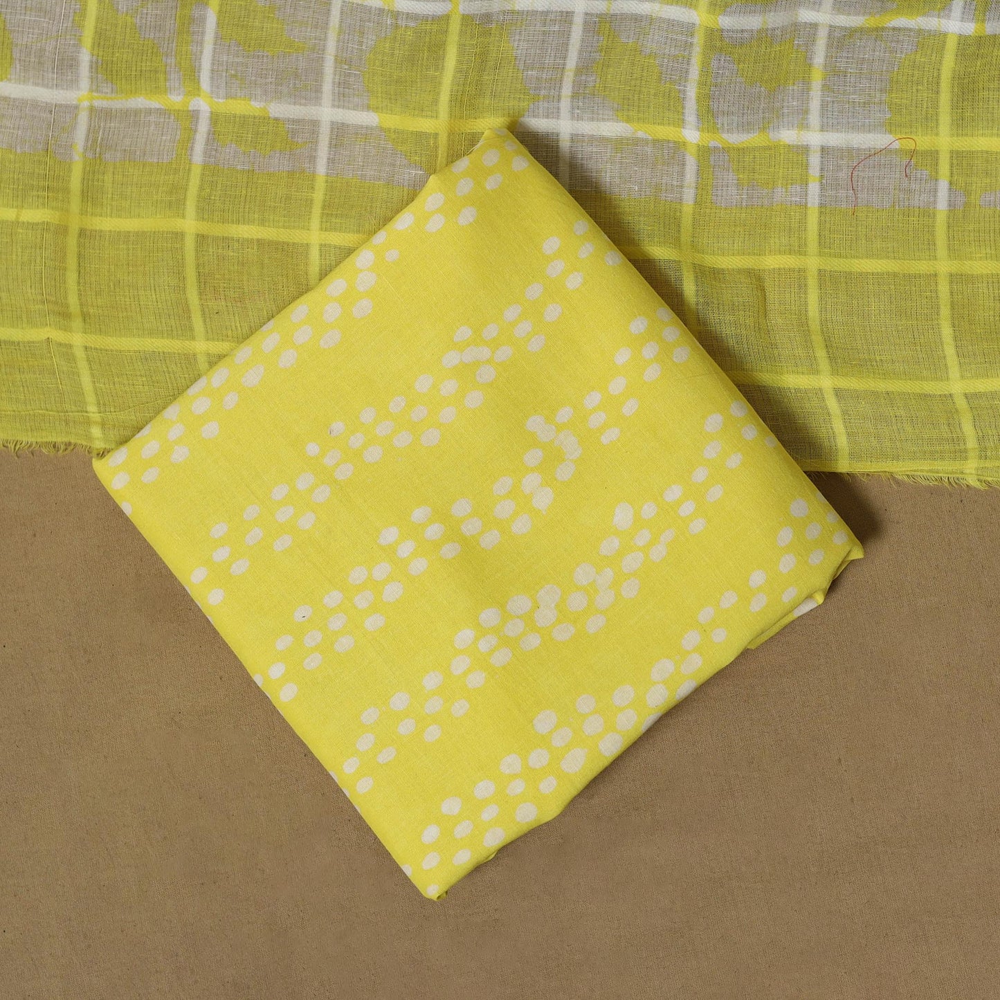 Hand kutch batik cotton 3pc unstitched dress material 01