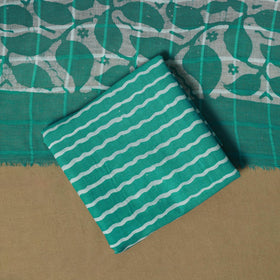 Hand kutch batik cotton 3pc unstitched dress material 02