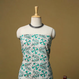 Hand kutch batik cotton 3pc unstitched dress material 03