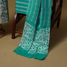 Hand kutch batik cotton 3pc unstitched dress material 03