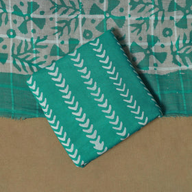 Hand kutch batik cotton 3pc unstitched dress material 03