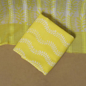 Hand kutch batik cotton 3pc unstitched dress material 05