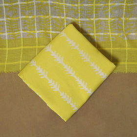 Hand kutch batik cotton 3pc unstitched dress material 06