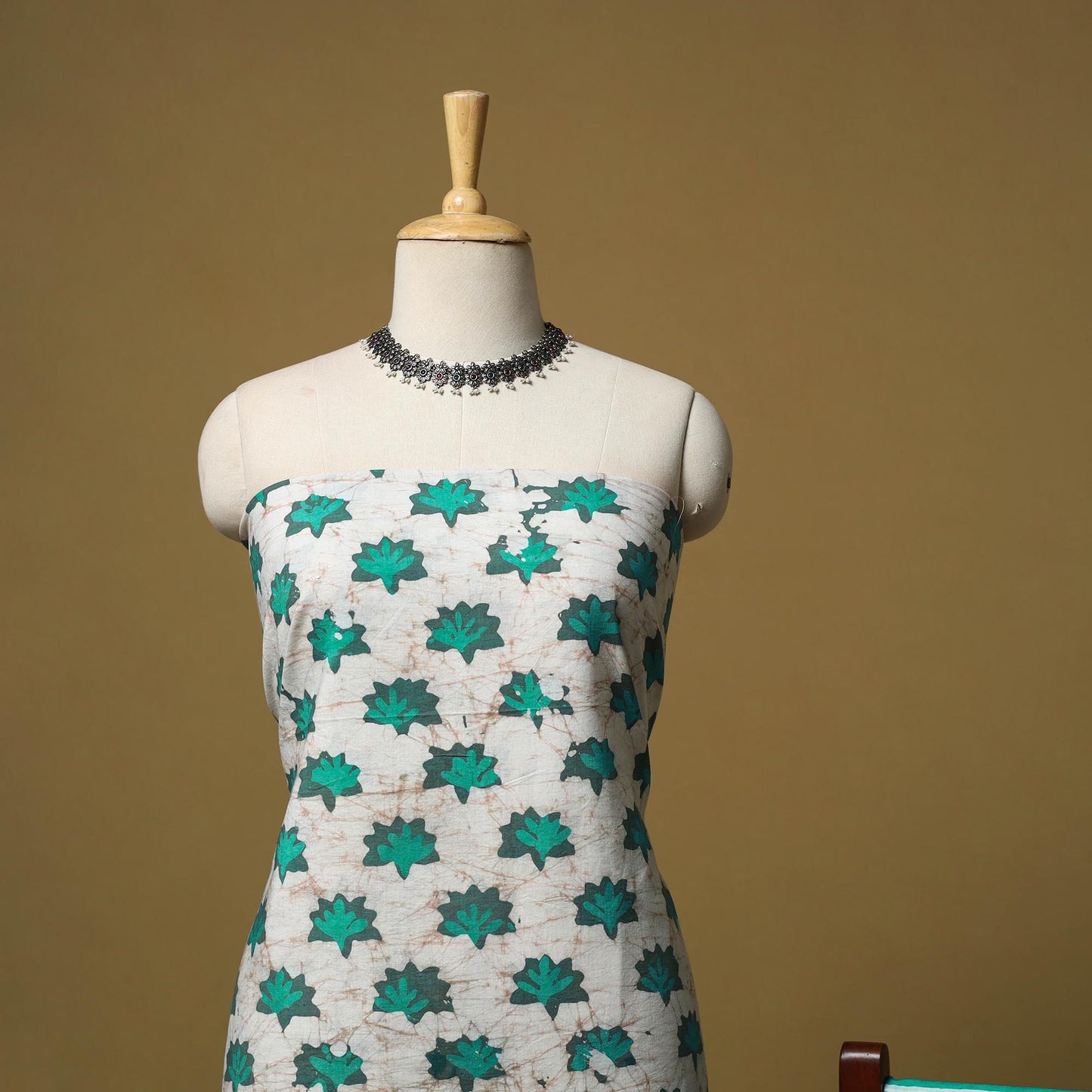 Hand kutch batik cotton 3pc unstitched dress material 07