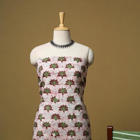 Hand kutch batik cotton 3pc unstitched dress material 08