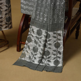 Hand kutch batik cotton 3pc unstitched dress material 11