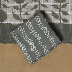 Hand kutch batik cotton 3pc unstitched dress material 11